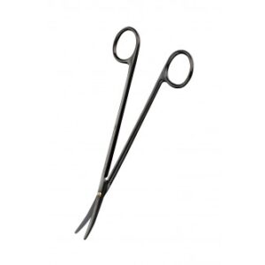 METZENBAUM SCISSOR CURVED ON FLAT "NERO" SMOOTH CUT COATING